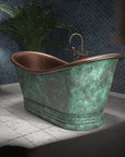 Bathtub Blue Green Patina