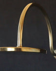 Unlacquered Brass Shower With Curved Arm - BRASSMA