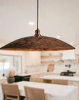 Hammered Copper Dome Pendant Ceiling Light - BRASSMA