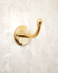 Unlacquered Brass Hook For Wall - BRASSMA