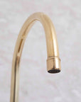 Elegant Unlacquered Solid Brass Bridge Faucet - BRASSMA