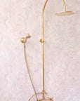 Unlacquered Brass Exposed Shower System - BRASSMA