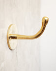 Unlacquered Brass Hook For Wall - BRASSMA