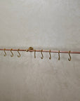 Copper Kitchen Pot Rack With "S" Hooks