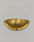 Unlacquered Brass Cup Drawer Pulls