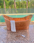 Unlacquered Copper Bathtub , High-Quality 16 gauge copper bathtub for luxurious bathroom