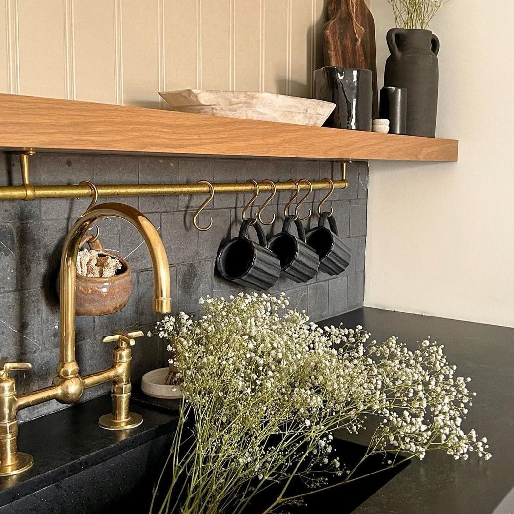 Unlacquered Brass Faucet With Ball Center