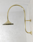 Brass Shower System With Green Resin