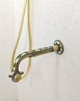 Brass Shower System With Green Resin