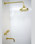 Antique Brass Shower Fixtures - Brass Shower Set