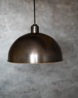 Antique Bronze Pendant Light, Bronze Dome Pendant, Antique Ceiling Lampshade