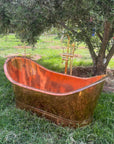 Unlacquered Copper Bathtub , High-Quality 16 gauge copper bathtub for luxurious bathroom