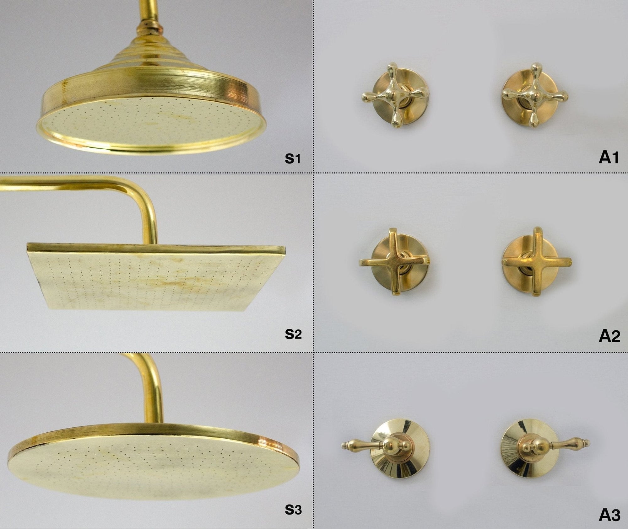 Brass Shower System - Brass Shower Set