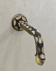 Unlacquered Brass ShowerHead, HandHeld Sprayer and Tub Faucet Set