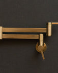 Brushed Brass Pot Filler Faucet