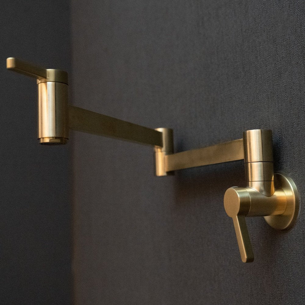 Brushed Brass Pot Filler Faucet