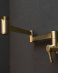 Brushed Brass Pot Filler Faucet