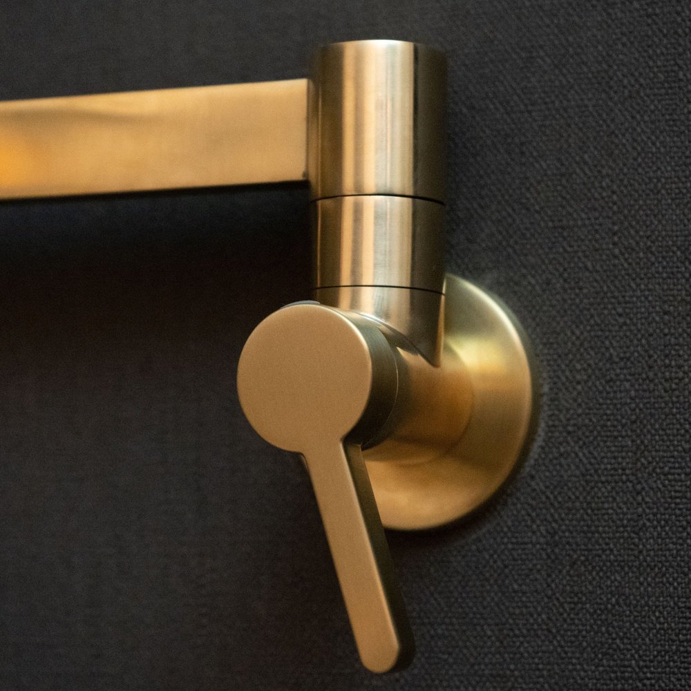 Brushed Brass Pot Filler Faucet