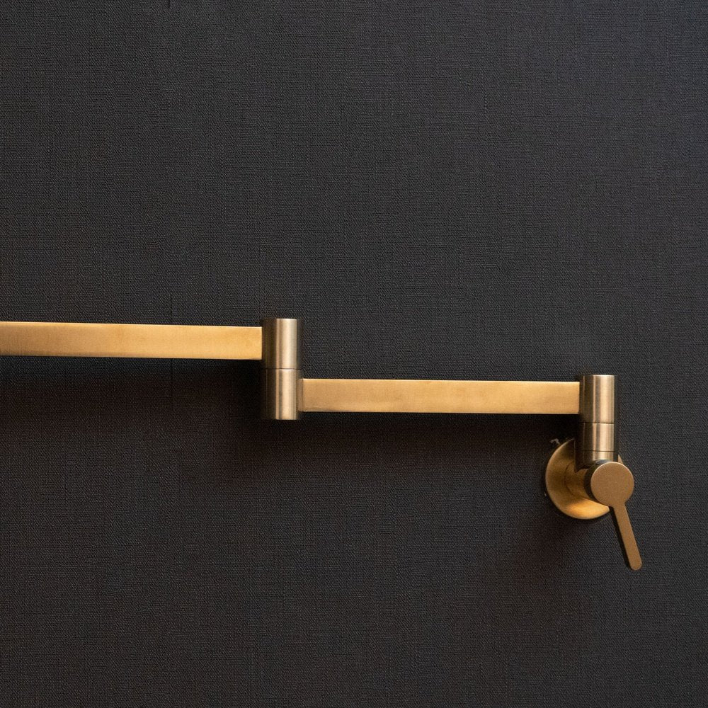 Brushed Brass Pot Filler Faucet