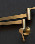 Brushed Brass Pot Filler Faucet