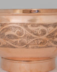 Copper Bathroom Vessel Sink, Bowl Vanity Sink, Hand Engraved & Hammered