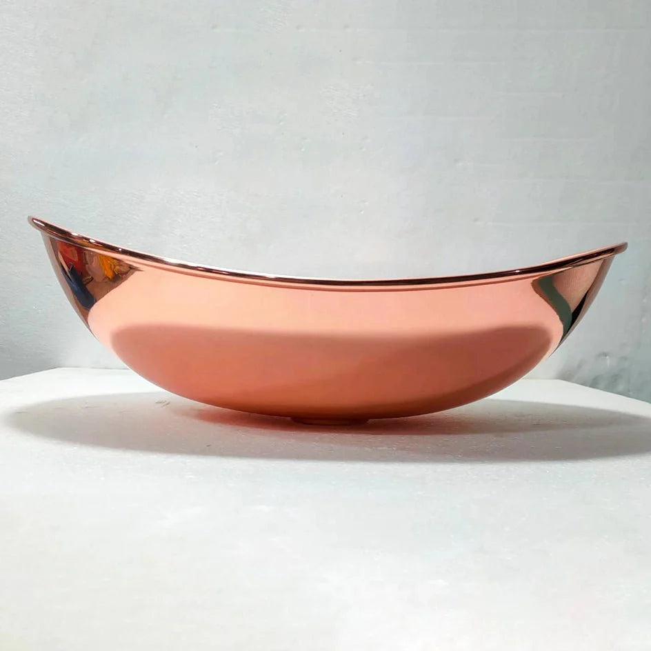 Copper Handfracted Vessel Bathroom Sink