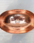 Copper Handfracted Vessel Bathroom Sink