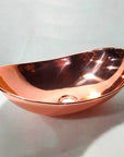 Copper Handfracted Vessel Bathroom Sink