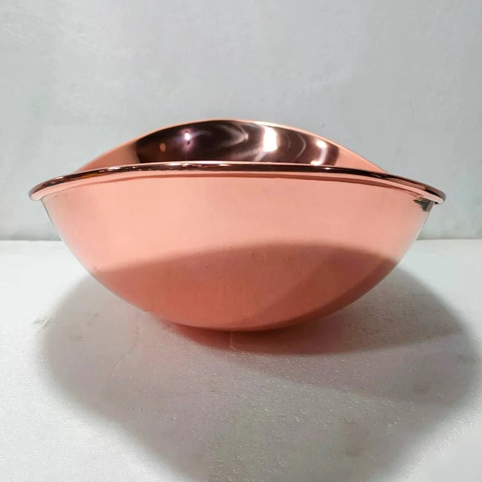 Copper Handfracted Vessel Bathroom Sink