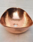 Copper Handfracted Vessel Bathroom Sink