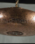 Copper Hanging Pendant Light Morocco Shade Ceiling Lantern