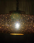 Copper Hanging Pendant Light Morocco Shade Ceiling Lantern