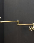 Unlacquered Brass Cross Pot Filler