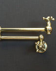 Unlacquered Brass Cross Pot Filler