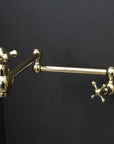 Unlacquered Brass Cross Pot Filler