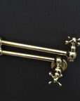 Unlacquered Brass Cross Pot Filler