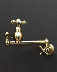 Unlacquered Brass Cross Pot Filler