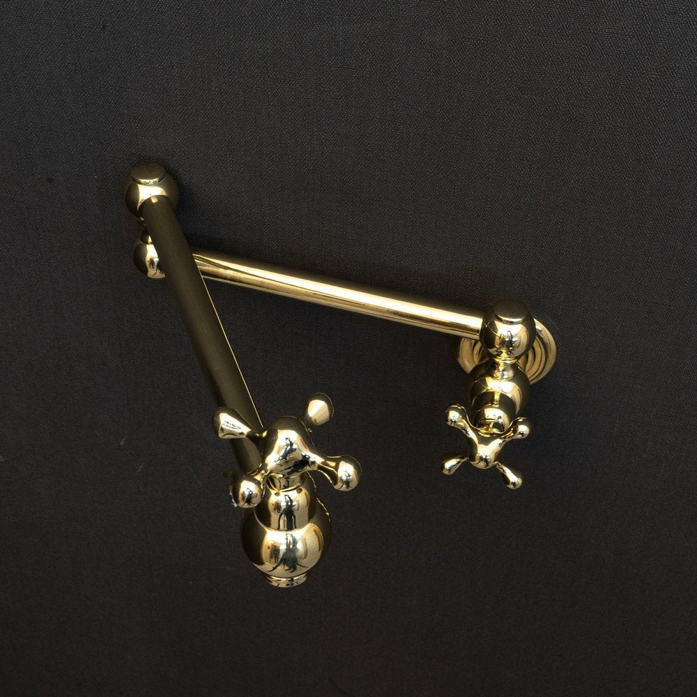 Unlacquered Brass Cross Pot Filler