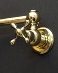 Unlacquered Brass Cross Pot Filler