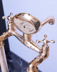 Free Standing Clawfoot Faucet With Brass soap holder