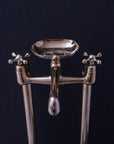 Free Standing Clawfoot Faucet With Brass soap holder