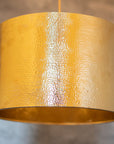 Hammered Brass Cylinder Pendant Light, Unlacquered Brass Pendant Light