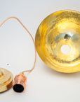 Hammered Brass Pendant Light, Unlacquered Brass Dome Lampshade, Kitchen Island Light