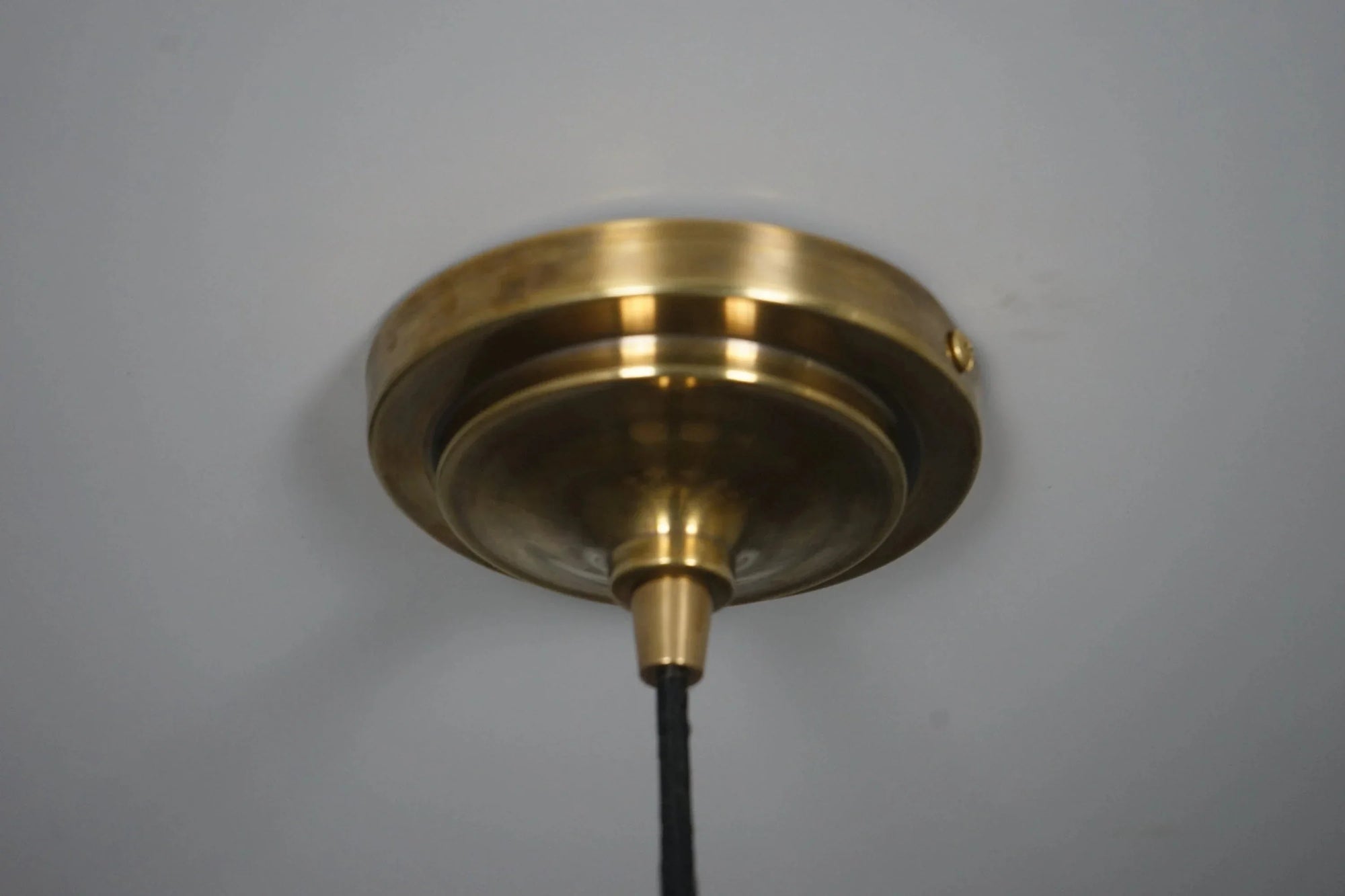 Hammered Bronze Finish Bowl Plate Pendant Light, Solid Brass Ceiling Light