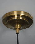 Hammered Bronze Finish Bowl Plate Pendant Light, Solid Brass Ceiling Light