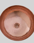 Hammered Copper Sink, Rustic Round Sink Bowl, Bathroom Copper Vessel Sink