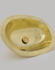 Hammered Oval Brass Sink, Drop-in Brass Bathroom Sink, Antique Brass Sink, Bathroom Brass sink, Aged Brass Sink