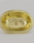 Hammered Oval Brass Sink, Drop-in Brass Bathroom Sink, Antique Brass Sink, Bathroom Brass sink, Aged Brass Sink