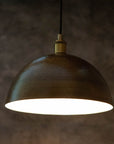 Hammered Pendant Light, Antique Brass Dome Ceiling Light, Kitchen Island Hanging Light Fixture