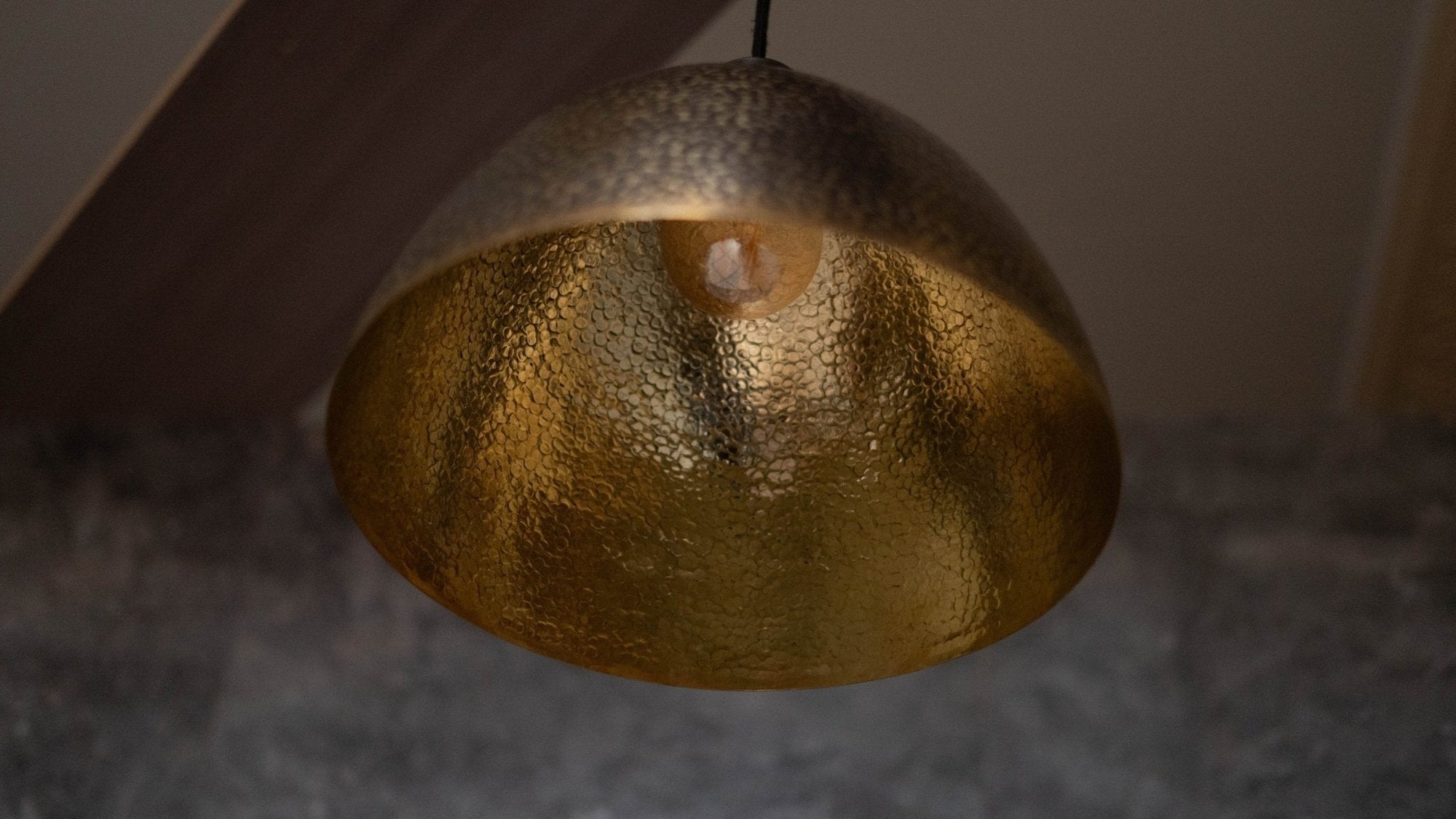 Hammered Pendant Light, Brass Dome Ceiling Light, Kitchen Island Hanging Light Fixture